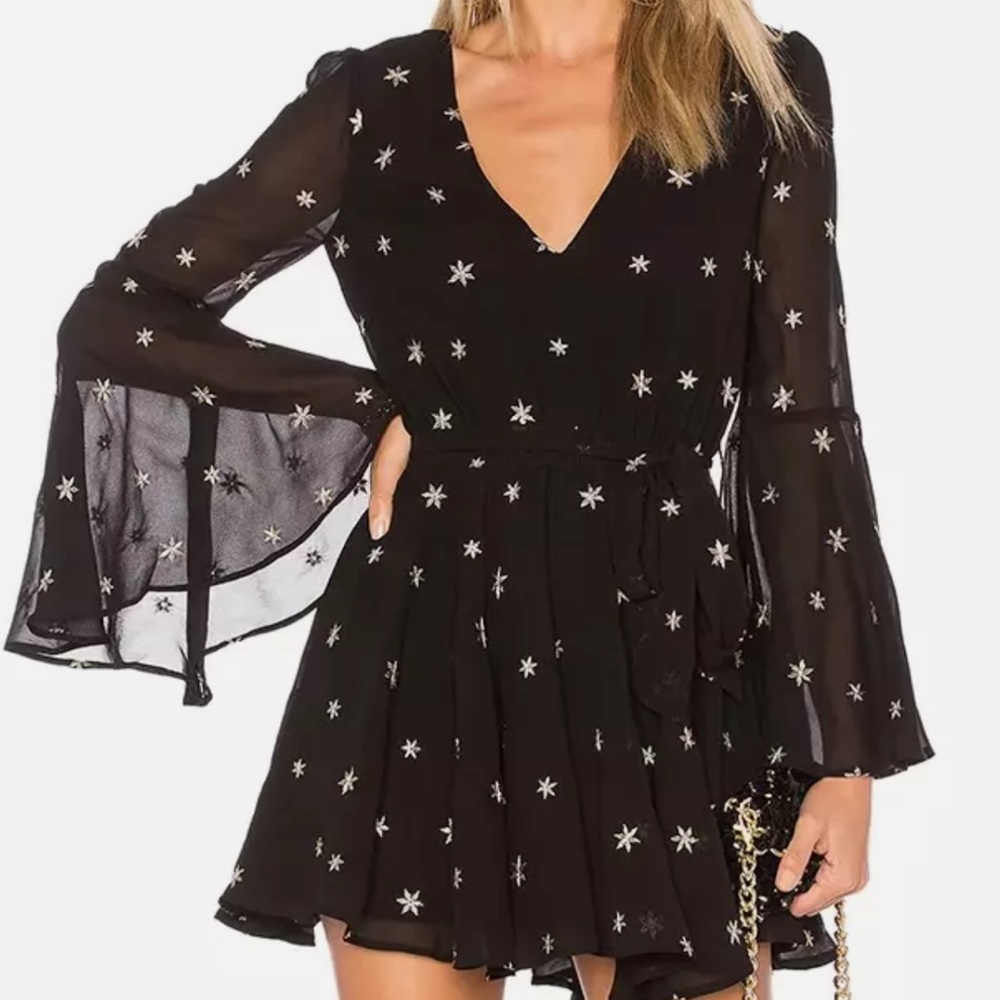 LOVERS + FRIENDS Lila Black Star Dress